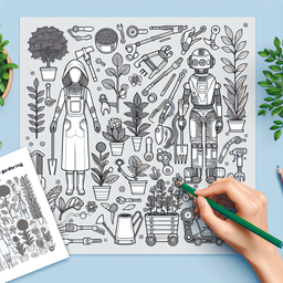 Exploring the Verdant Realm of Gardening Coloring Pages: Benefits and Uses in Education